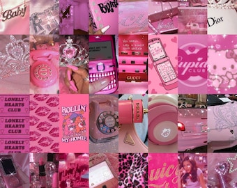 2000s aesthetic collage kit, Y2K aesthetic, 2000s throwbacks, Cyber Y2K, Instant download, 4x5, Includes 54 photos