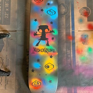 Custom Skateboard Deck Art Gift Skate-able 8.0 Inch Board Width Spray Paint Art image 7