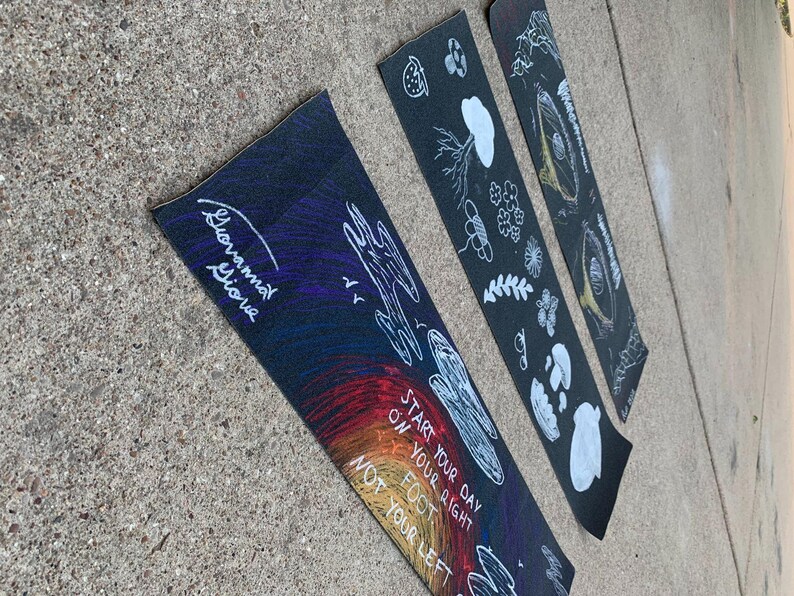 Custom Painted Griptape Snake Grip Art Space Grip Art Jessup Griptape 9