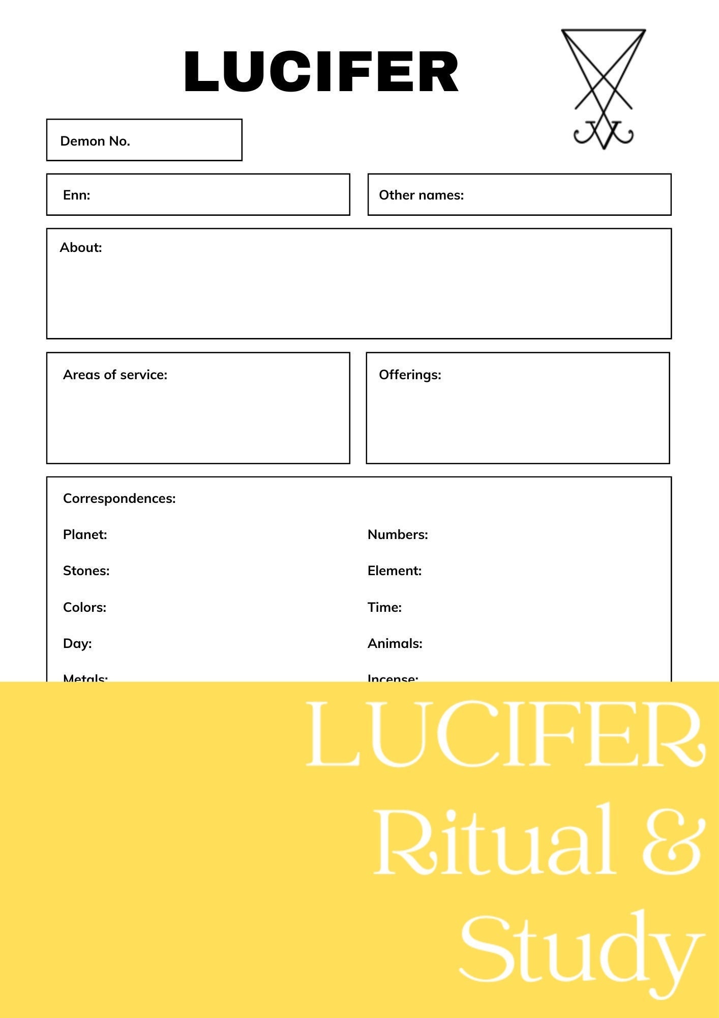 Lucifer Ritual and Study Pages