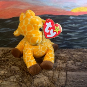 Vintage TY Original Brand Original Beanies Collection Giraffe “Twigs” with Tags