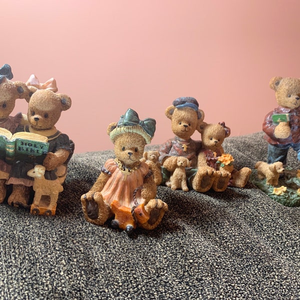 Collectible Berry Hill Bears Figurines- Vintage Religious Bear Bear Figurines Your Choice of four Options in Excellent Condition!