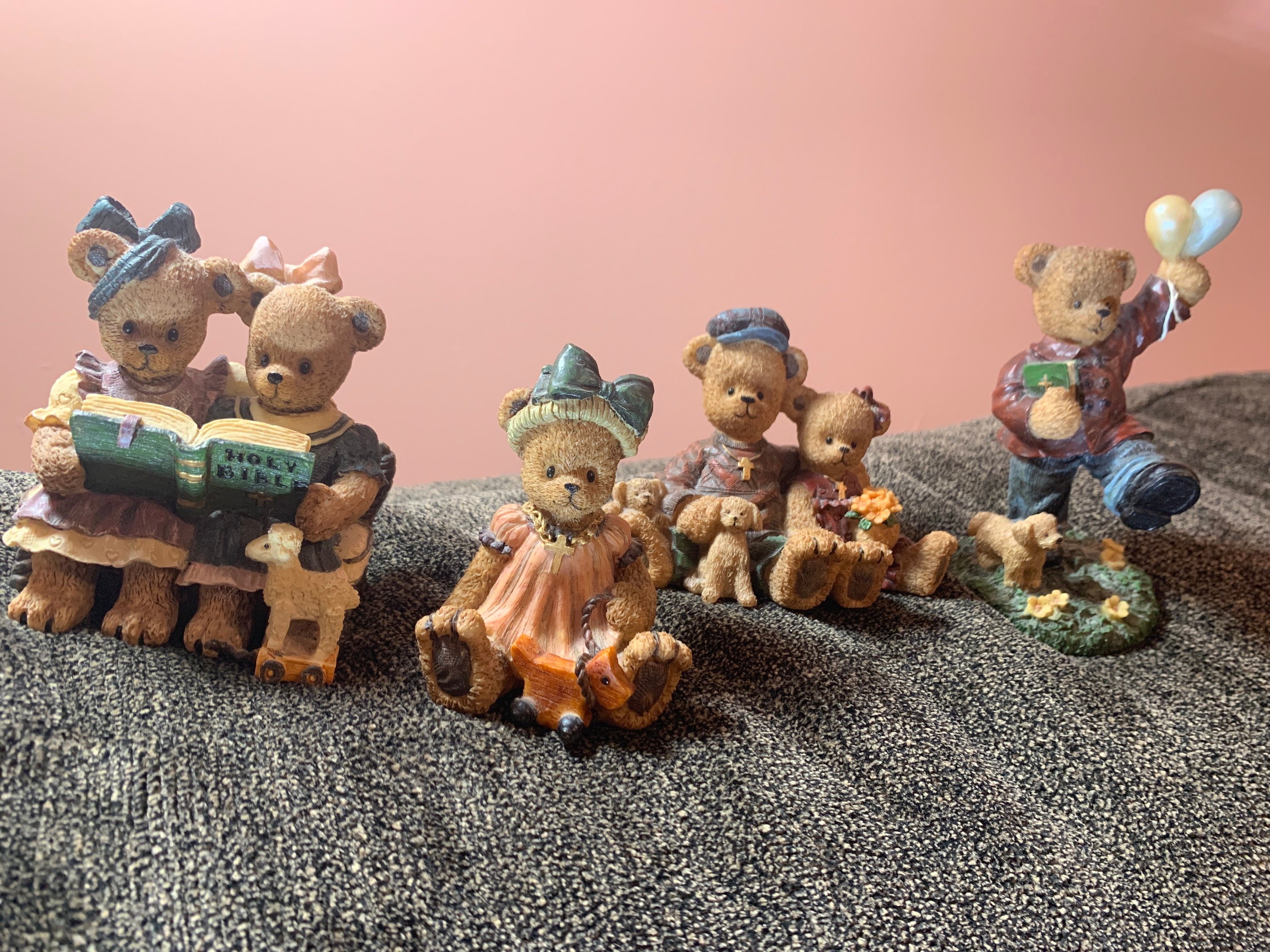 Collectible Berry Hill Bears Figurines- Vintage Religious Bear