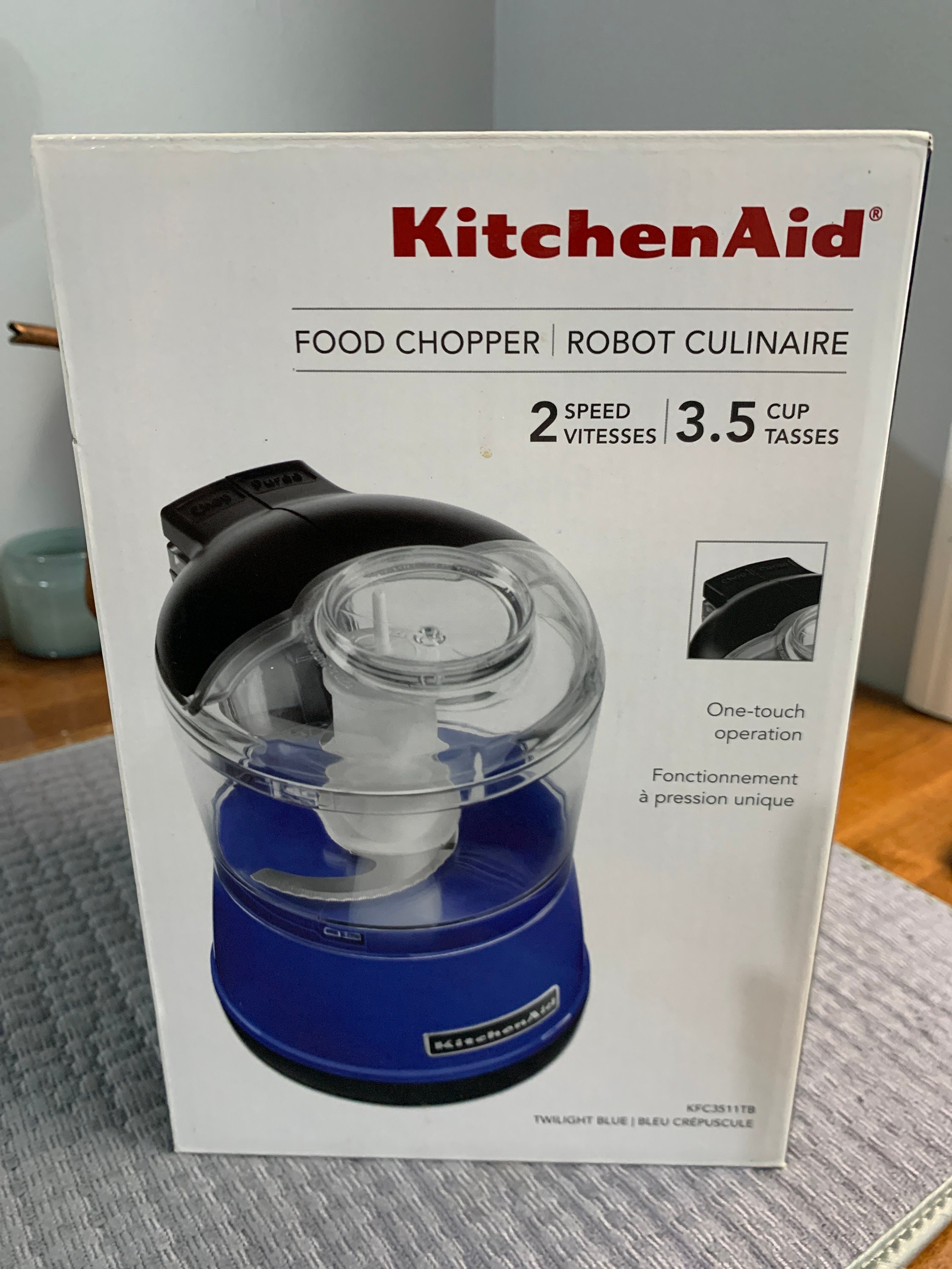 KitchenAid 3.5 Cup Food Chopper with One Touch Operation and 2 Speeds 