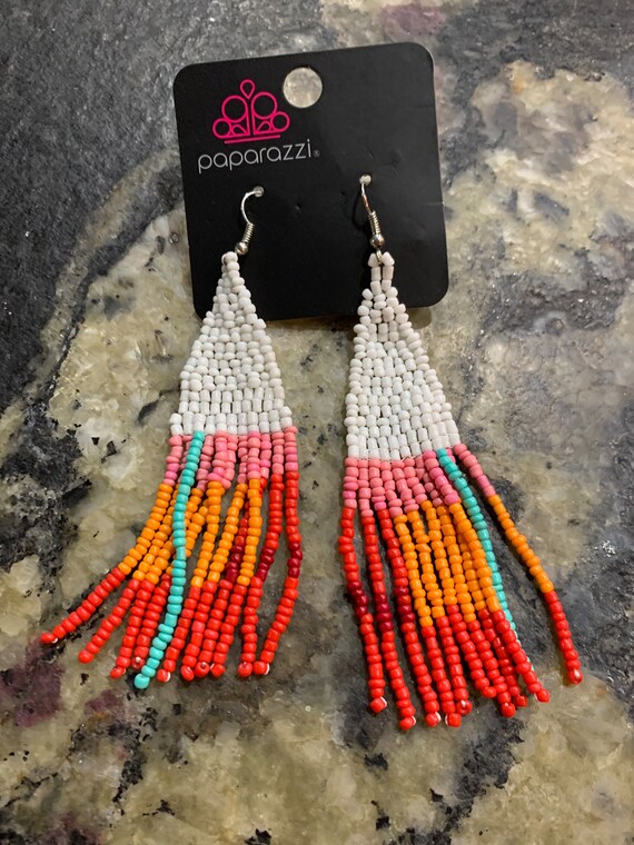 Paparazzi silver dangle earrings deals
