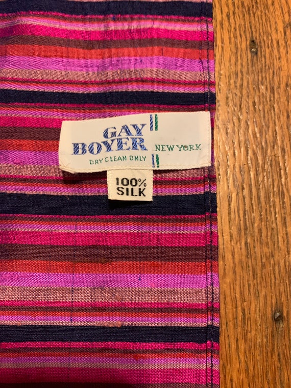 Vintage Gay Boyer New York Silk Scarf