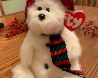 Vintage Christmas TY Original Brand Attic Treasures Collection Bear “North” with Tags