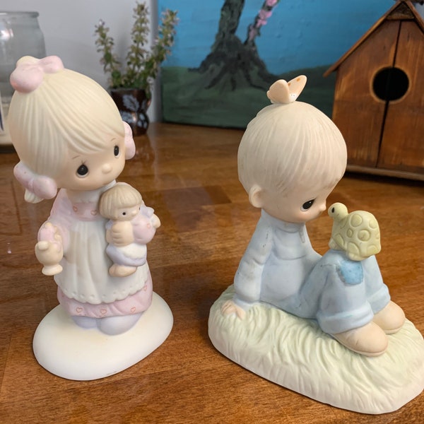 Enesco Precious Moments Figurines- Vintage Collectable Porcelain 1970’s Precious Moments Figurines Your Choice in Original Box!