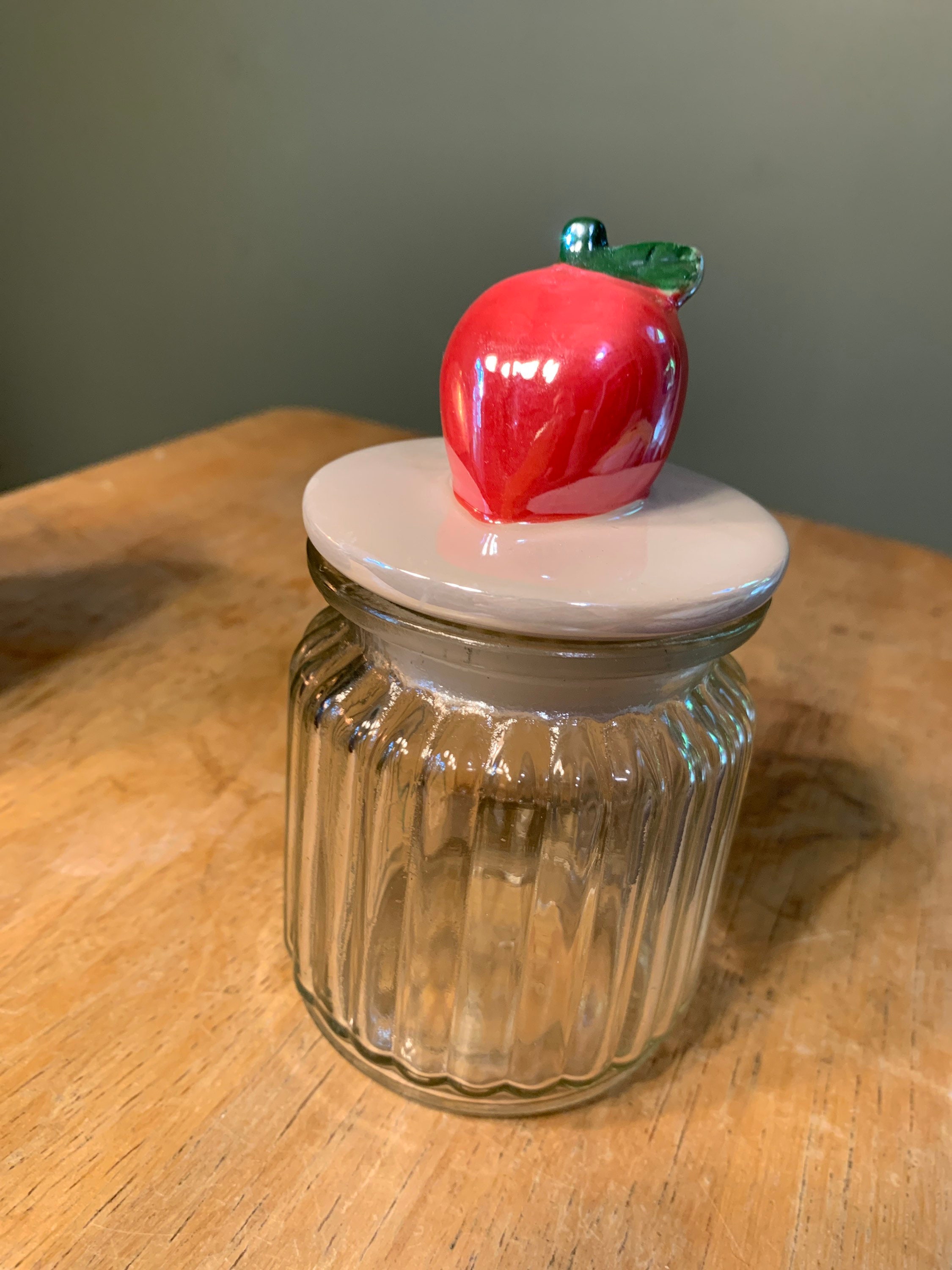 Peach Glass Jar – Kaes Design