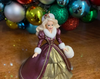Ozdoba Barbie firmy Hallmark – kolekcjonerska, zabytkowa Barbie firmy Mattel z 1996 r., Hallmark, w doskonałym stanie!