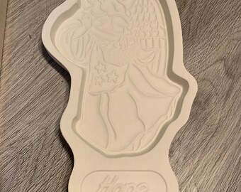 Molde para galletas Longaberger Pottery Vintage 1994 Serie Ángel “Esperanza” ¡Nuevo en su caja original!