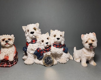 Set of 3 West Highland Terriers Leonardo Collection