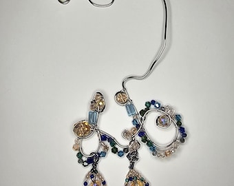 Oceania ear cuff and dangles