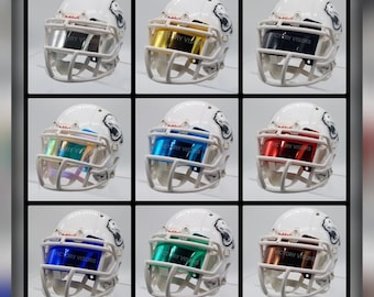 Mini Size *Flat Style* Football Helmet Visors for Riddell & Schutt mini helmets. ( For 5 Inch Mini Helmets)