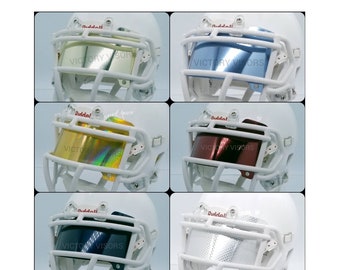 NEW COLORS! Mini Size *Flat Style* Football Helmet Visors for Riddell & Schutt mini helmets. ( For 5 Inch Mini Helmets)