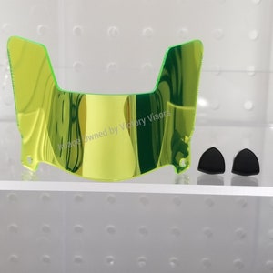 Mini Size Neon Football Helmet Visor for Riddell, Schutt and all brand mini Helmets. (5 Inch Mini Size Helmet Shield for Mini Helmets)