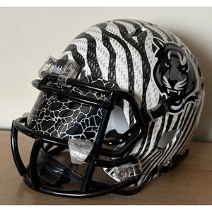 Custom Novelty Toy Mini Football Helmet Visor. Metallic Mirror. *Flat Style* UA Clips. Your brand shape & logo. For 5 inch Mini Toy Helmets