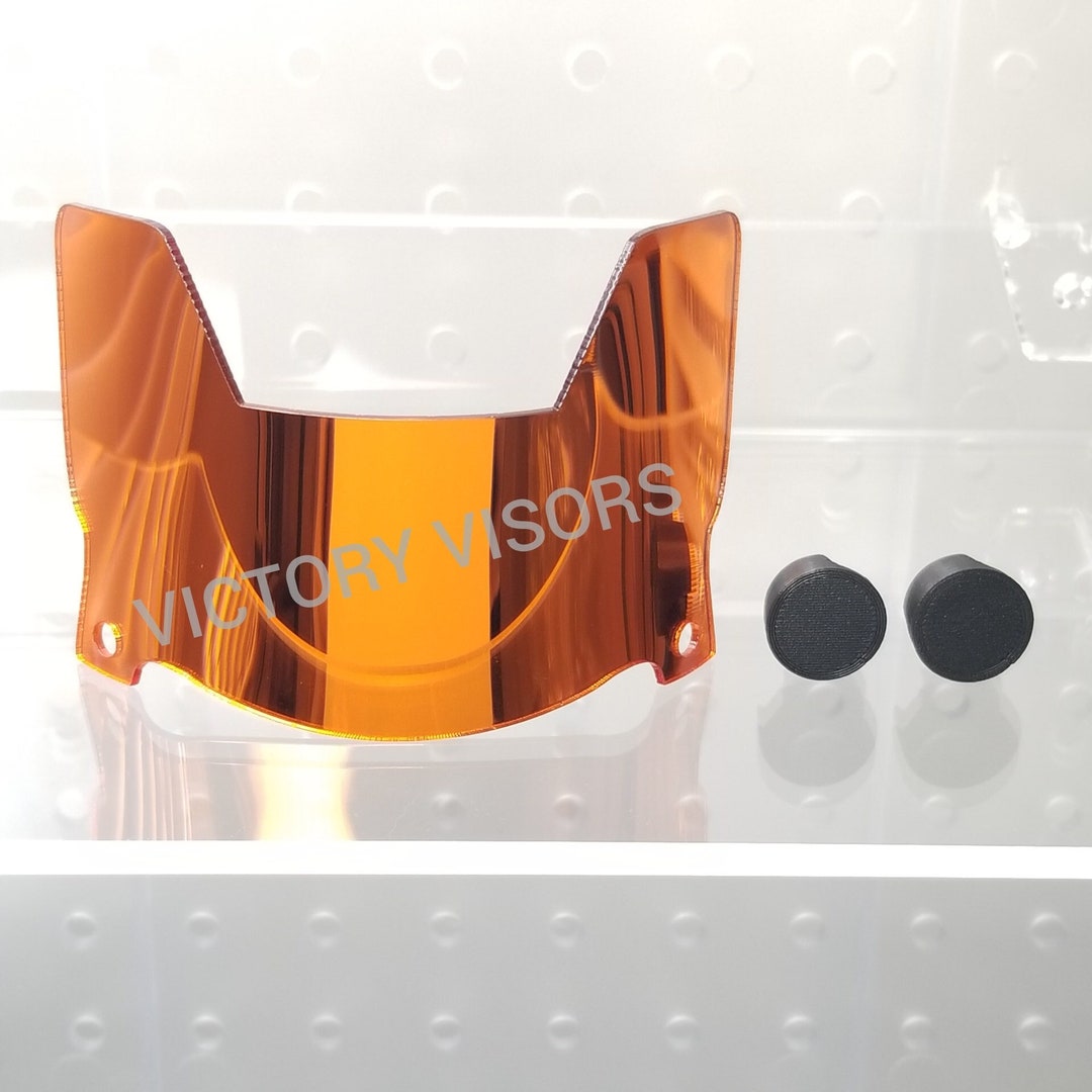 Mini Size Orange Football Helmet Visor for Riddell, Schutt and All