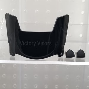 Mini Size Mirror Black Football Helmet Visor for Riddell, Schutt and all brand mini Helmets. 5 Inch Mini Size Helmet Shield for Mini Helmets