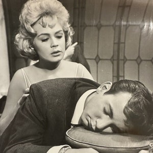 Vintage 1961 Sandra Dee Bobby Darin Come September Movie Still B & W Photo