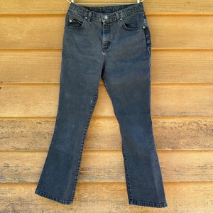 Vintage Lee Black Straight Leg High Rise Jeans Size 8