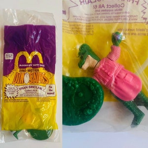 1992 McDonald’s Happy Meal Dinosaurs Fran Sinclair Toy Dino-Motion NIP