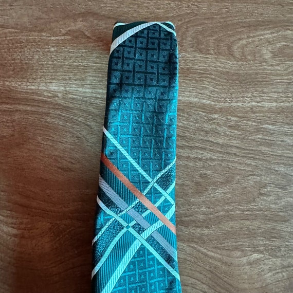 Vintage Damon Green 70s 80s Striped Tie - image 6