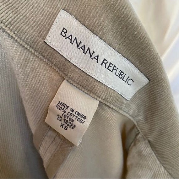 Vintage Banana Republic Corduroy Jacket Tan Butto… - image 2