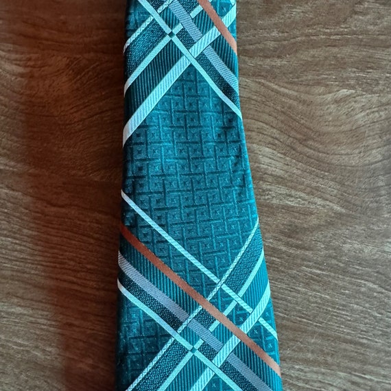 Vintage Damon Green 70s 80s Striped Tie - image 5