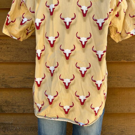 Vintage Barn Fly Bull Head Oxford Button Down Wom… - image 8