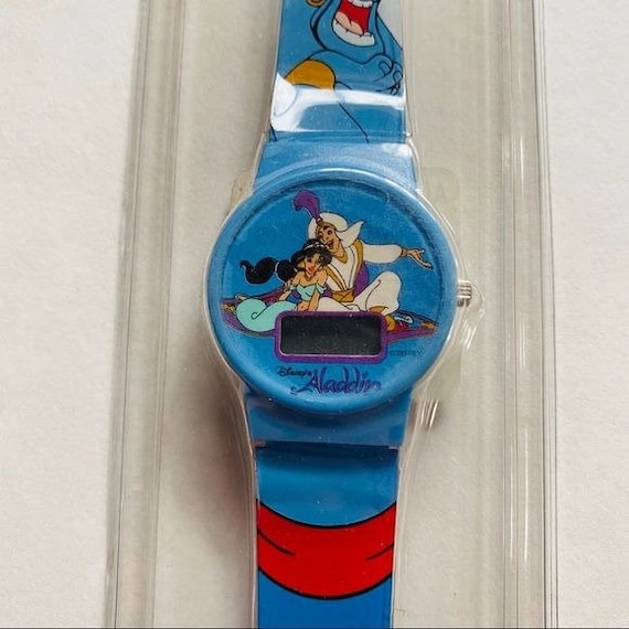 Vintage Disney Retro Aladdin Genie Jasmine Blue D… - image 1