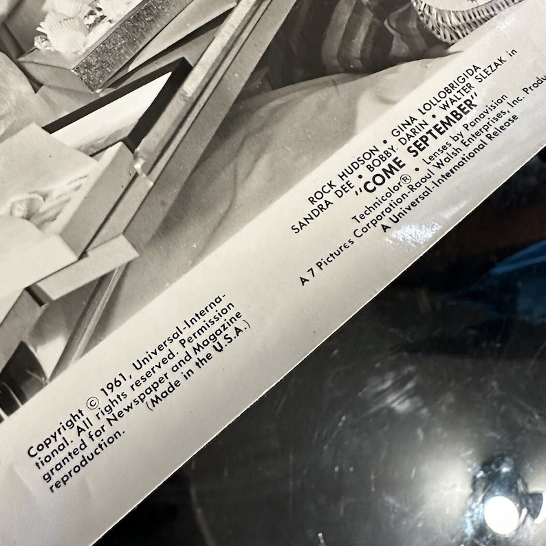 Vintage 1961 Sandra Dee Brenda De Banzie Come September Movie Still