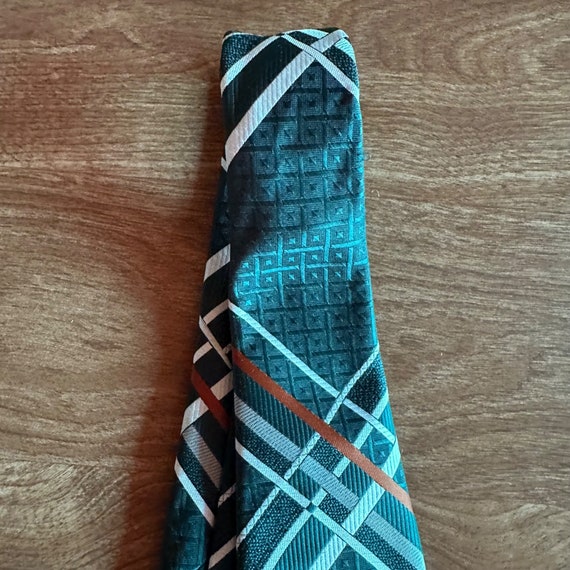 Vintage Damon Green 70s 80s Striped Tie - image 10