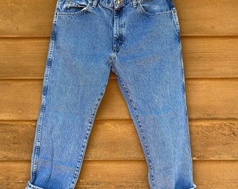 Vintage Wrangler Regular Fit Blue Slightly Distressed Faded Jeans Y2K