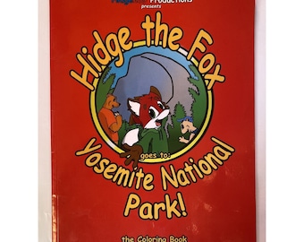 Yosemite National Park Coloring Activity Book With Hidge The Fox Colors Sticker
