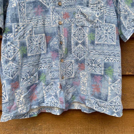 Vintage Batik Bay Hawaiian Style Island Floral Silk B… - Gem