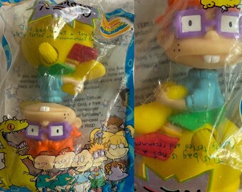 1998 Burger King Kids Meal toy Rugrats the Movie Chuckie Windup NIP UnOpened