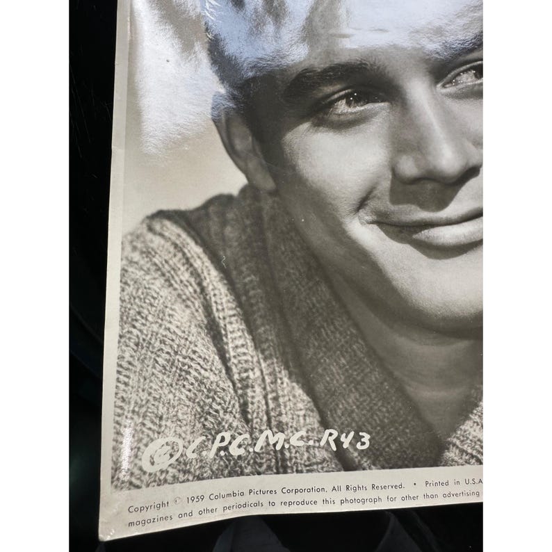 Vintage Michael Callan 1959 Dreamy Head Shot B&W Photo - Etsy