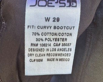 Joes Jeans Y2K Annabella Curvy Bootcut Dark Blue Jeans Size 29