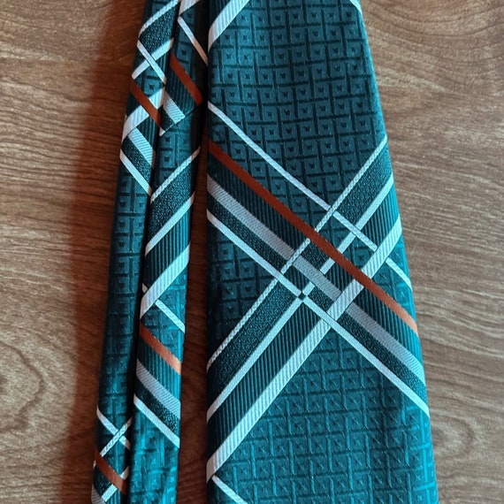 Vintage Damon Green 70s 80s Striped Tie - image 9