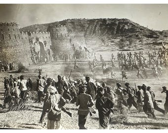 Vintage 1959 North West Frontier Storming the Castle Movie Action Photo