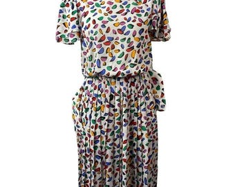 dvf blue silk dress Navy Polka Dot Jacquard Angela Midi Dress main image 0