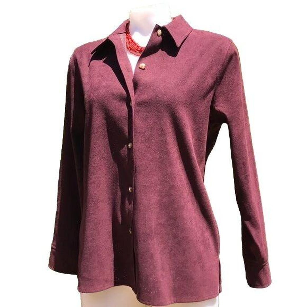 Vintage Maroon Pattern Blouse/ Jacket main image 1