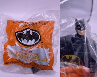 1991 McDonald’s Happy Meal Batman Press And Go Car Toy NIP