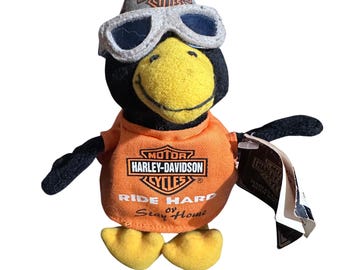 Vintage 1999 Harley-Davidson Licensed Plush Bird "Diz" 6" Bean Bag Toy With Tags
