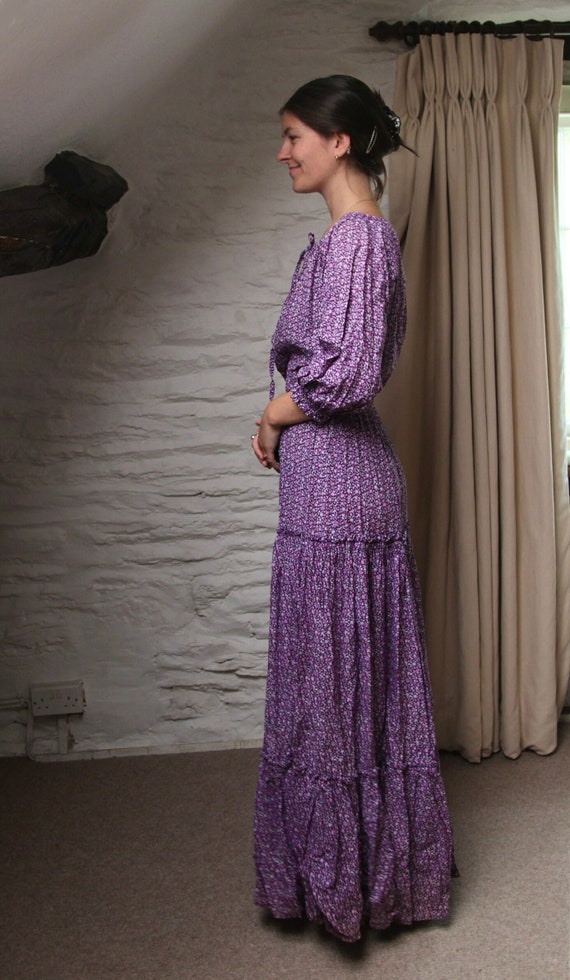 Vintage 70’s Laura Ashley floral maxi dress - image 1