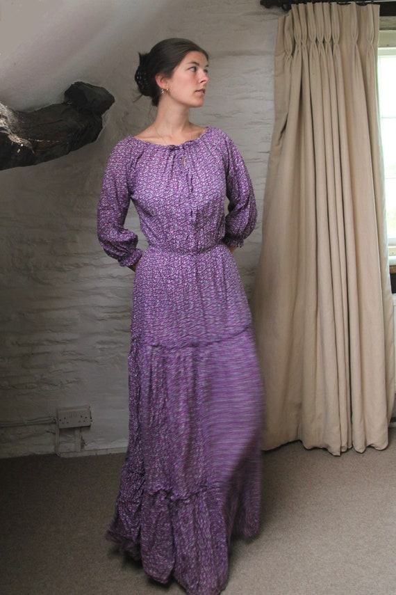 Vintage 70’s Laura Ashley floral maxi dress - image 4