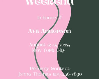 Vrijgezellenweekend route