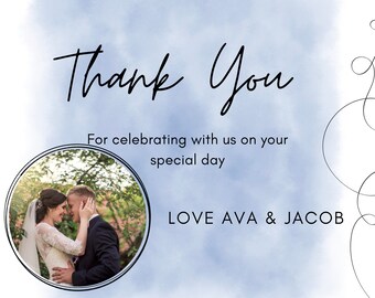 Minimalistische bruiloft uitnodiging sjabloonbundel - blauw