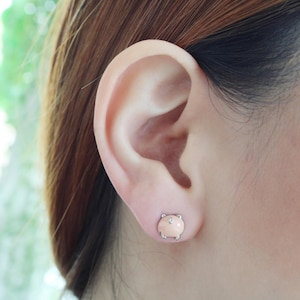 Cute Pig Butt Stud Earrings • Funny Animal Earrings | Kawaii Piggy Jewelry • 925 sterling silver • Gift for her, Pig stud